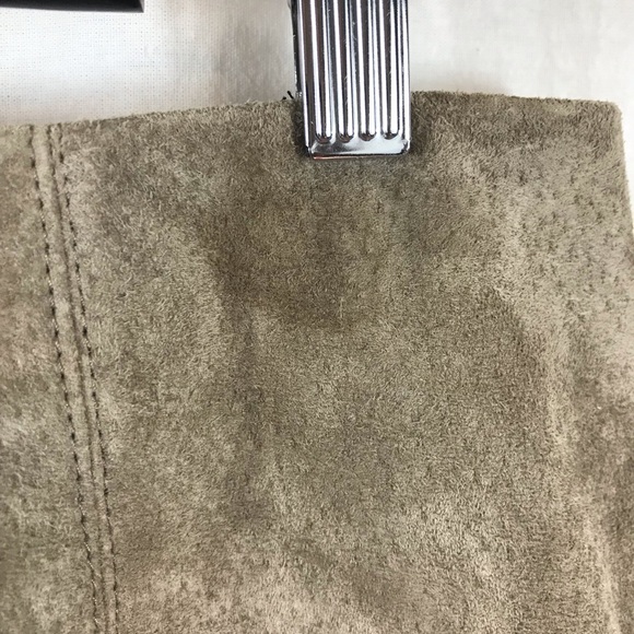 BlankNYC Genuine Suede Mini Skirt in Taupe - Picture 9 of 9